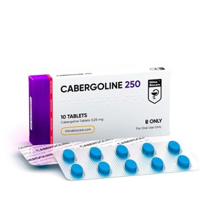 Cabergoline 0.25 mg prolactin management pills pack from Hilma Biocare official supplier
