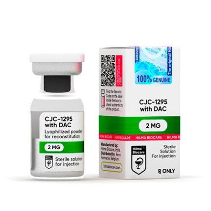 CJC-1295 with DAC 2 mg peptide injection vial with grey stopper from Hilma Biocare